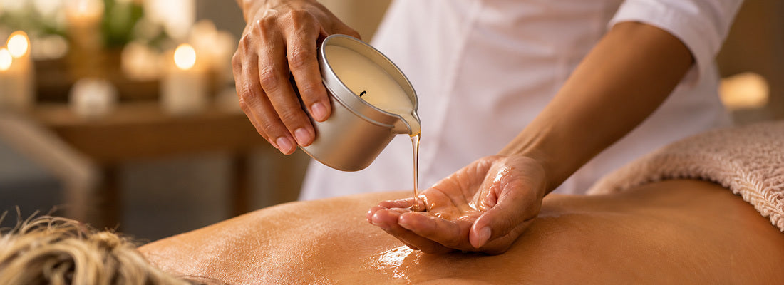 Massagekerze selber machen: Rezept zum Valentinstag