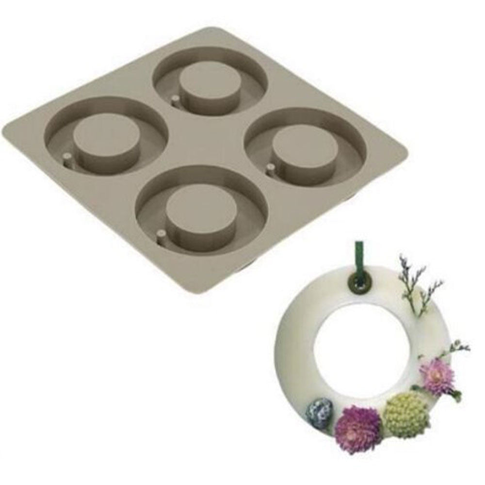 Stampo Rotondo Antiaderente Per Cottura 24,5cm Rosso Natale - Foto 4