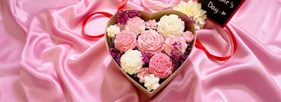 Création d’un bouquet de fleurs en cire parfumée