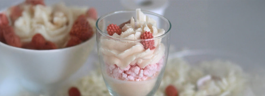 bougie gourmande avec chantilly