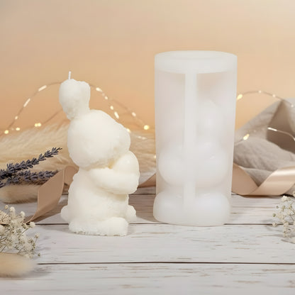 Rabbit Heart Candle Mold - Silicone