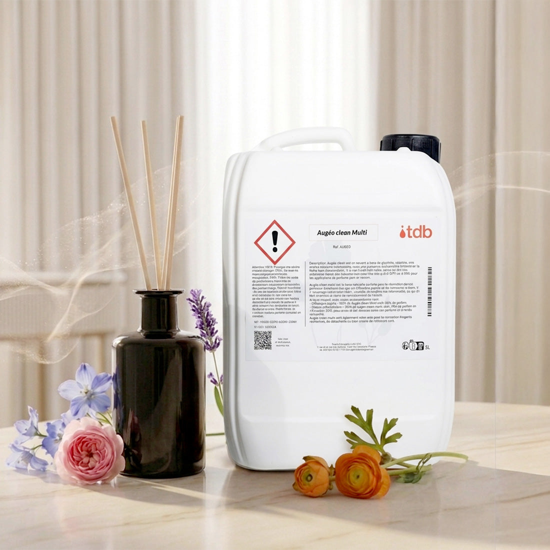 AUGEO Clean Multi - Solvant Parfum d'ambiance 5 litres