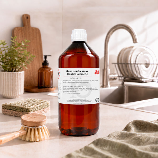 Base neutre pour liquide vaisselle 1 L base a parfumer pour fabriquer son liquide vaisselle maison Terre de Bougies