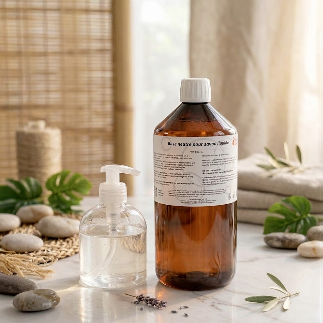 Neutral liquid base for soap manufacturing