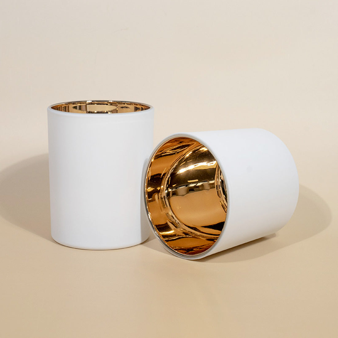 verre blanc reflet doré