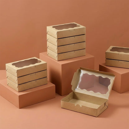 Gift box with decorative window - Set of 10