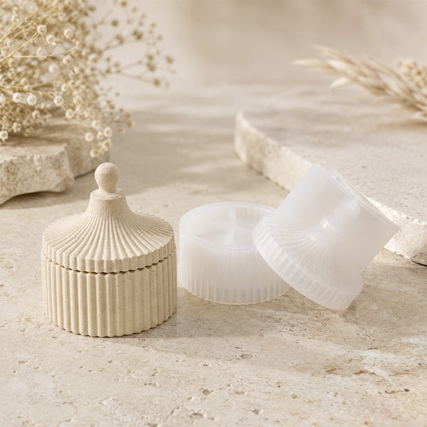 Moule Boîte décorative fermée pour créations Jesmonite - Silicone