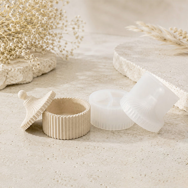 Moule Boîte décorative ouverte pour créations Jesmonite - Silicone