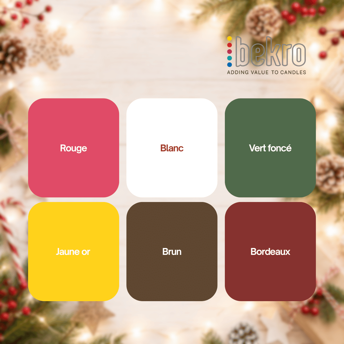 Colorants en grains Bekro - Sélection de Noël