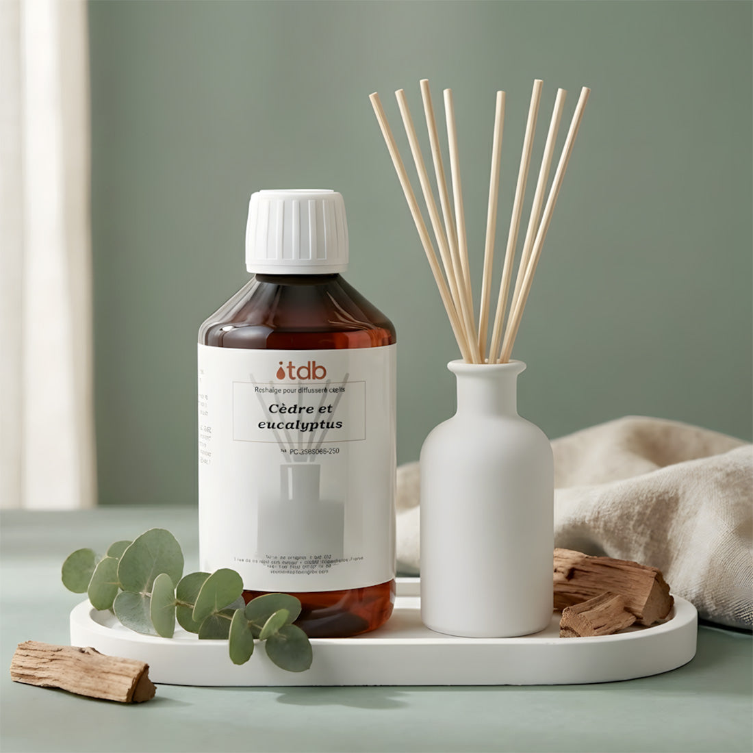 Cèdre et eucalyptus - Recharge pour diffuseur