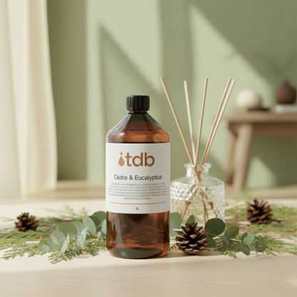 recharge pour diffuseur parfum cèdre et eucalyptus