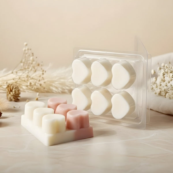 Moule Clamshell Coeur - Pour fondants pour fabrication artisanale fondant cire DIY Terre de Bougies