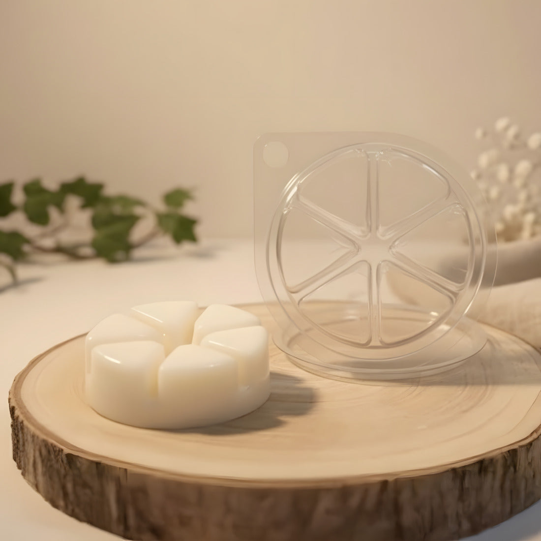 Clamshell Quarter Mold - For fondants