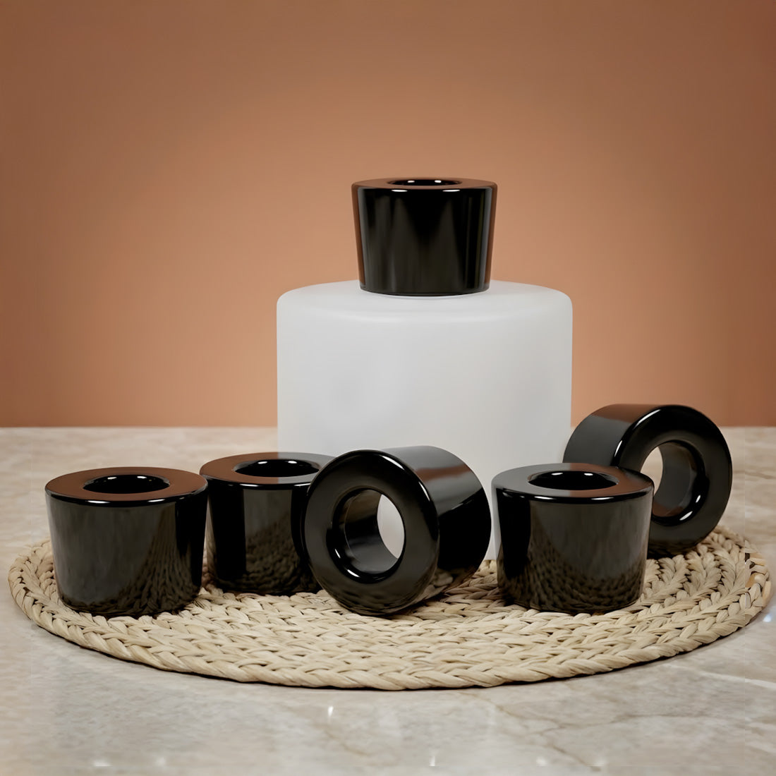 Collier conique Noir pour diffuseur Karma