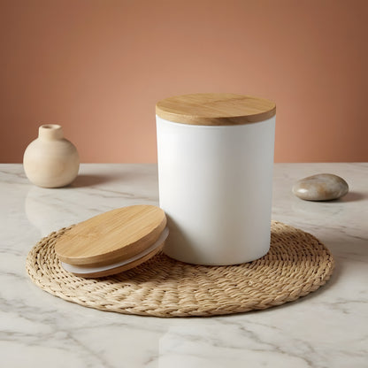 Couvercle en bois de hêtre - 67 mm de diamètre