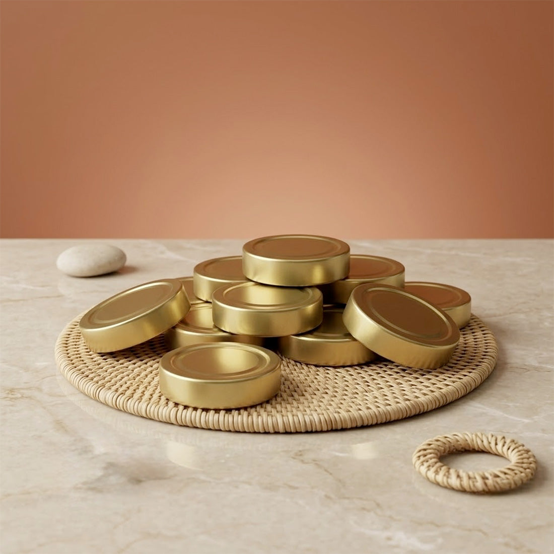 Deckel Gold für 212-ml-Glas