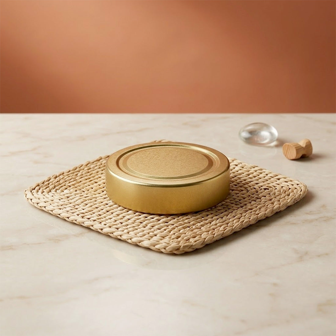 Deckel Gold für 212-ml-Glas