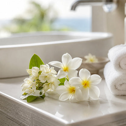 Tiaré et jasmin, floral et suave de Grasse pour détergents maison