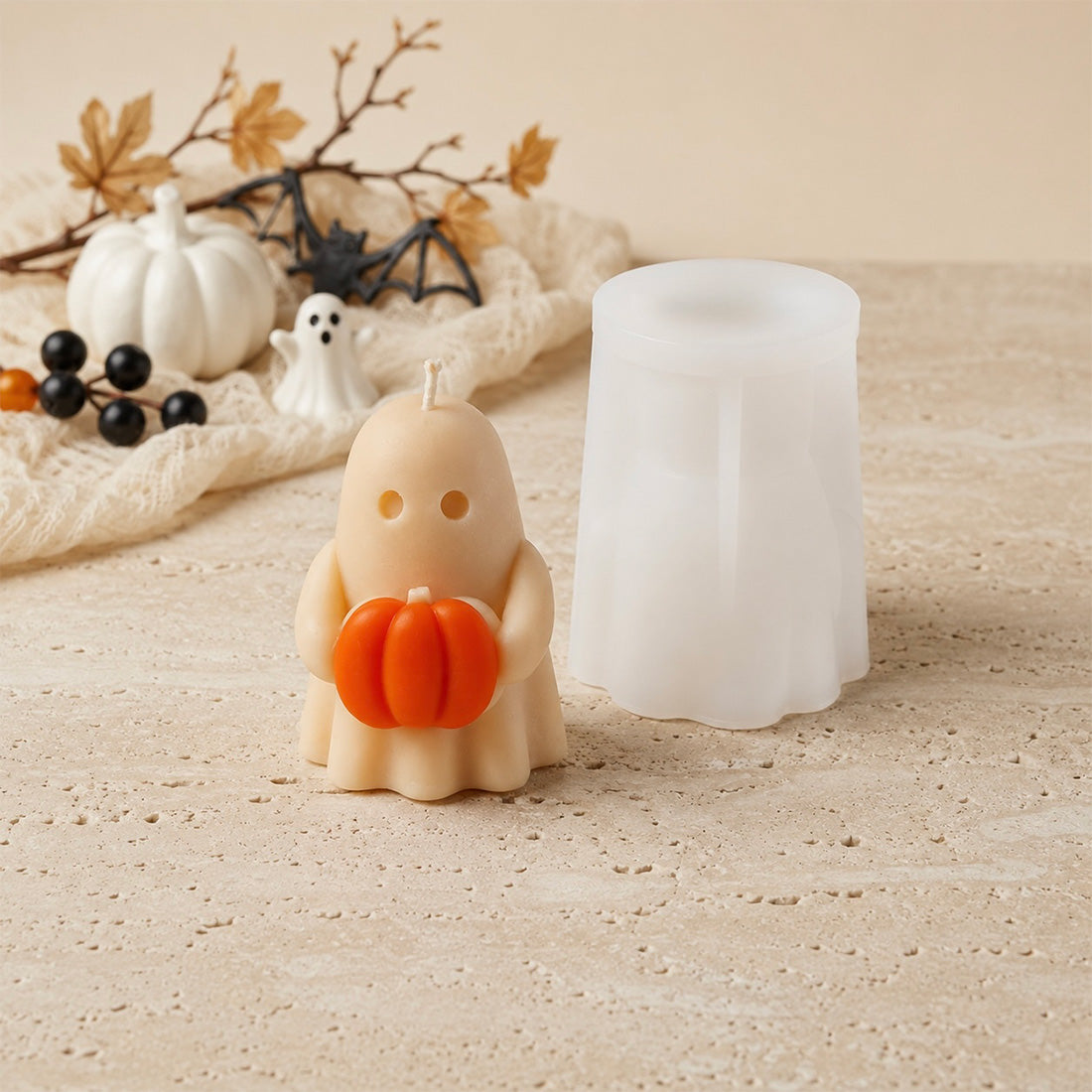 Cuddly ghost candle mould - Silicone