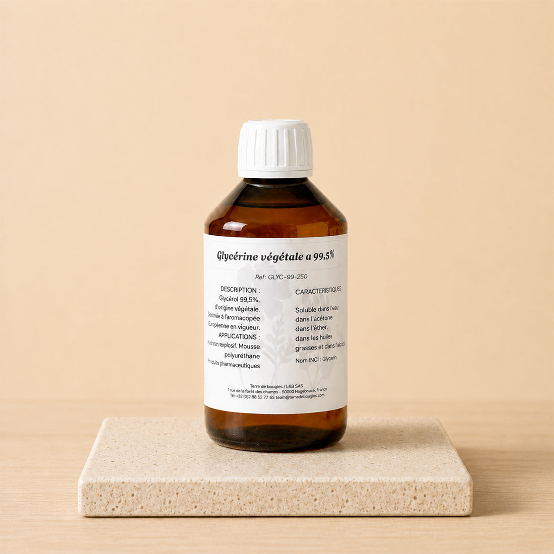 Glycérine végétale à 99,5% kit accessoire fabrication bougie maison DIY Terre de Bougies