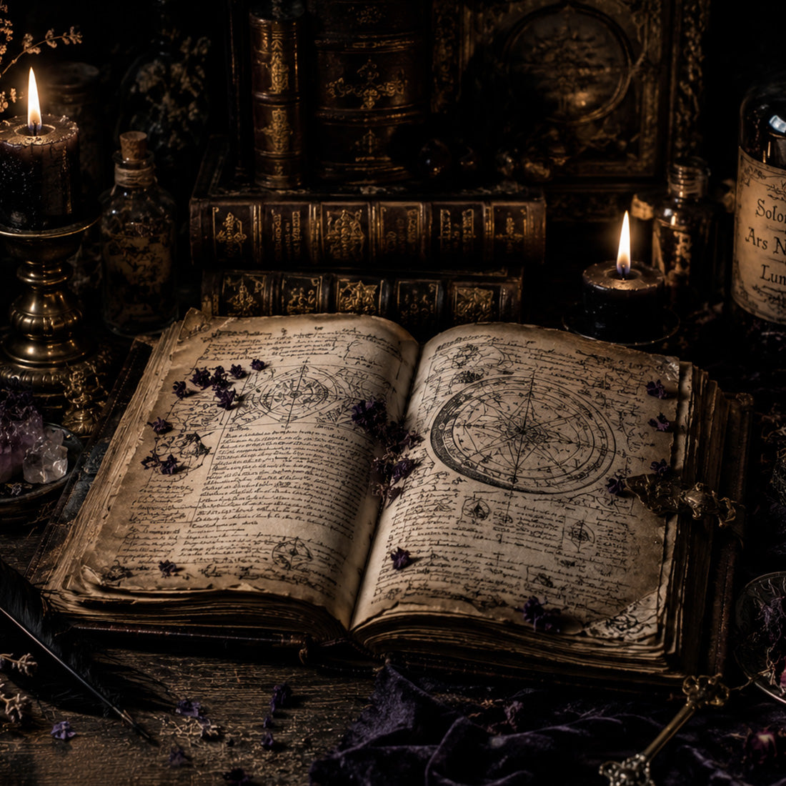 Grimoire des mystères parfum oriental de Grasse pour bougies fondants et diffuseurs