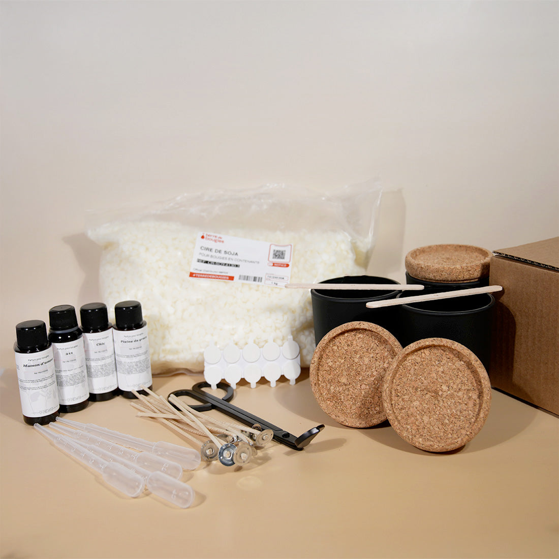 Kit pour création de bougies élégant