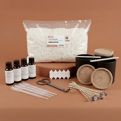 Zestaw świec - Élégance zestaw akcesorium do ręcznego wyrobu świec DIY Terre de Bougies