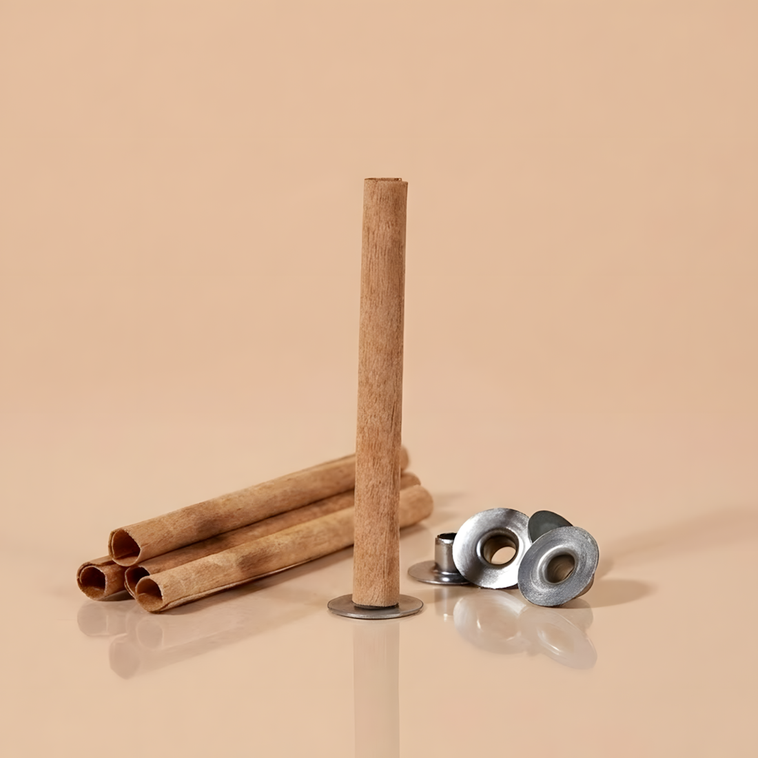 Tube - Mèches en bois pour Bougies