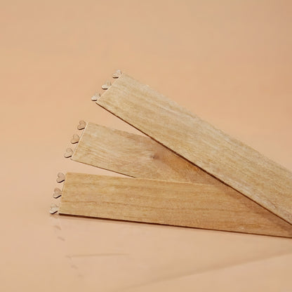 3 coeurs - Mèches en bois pour Bougies