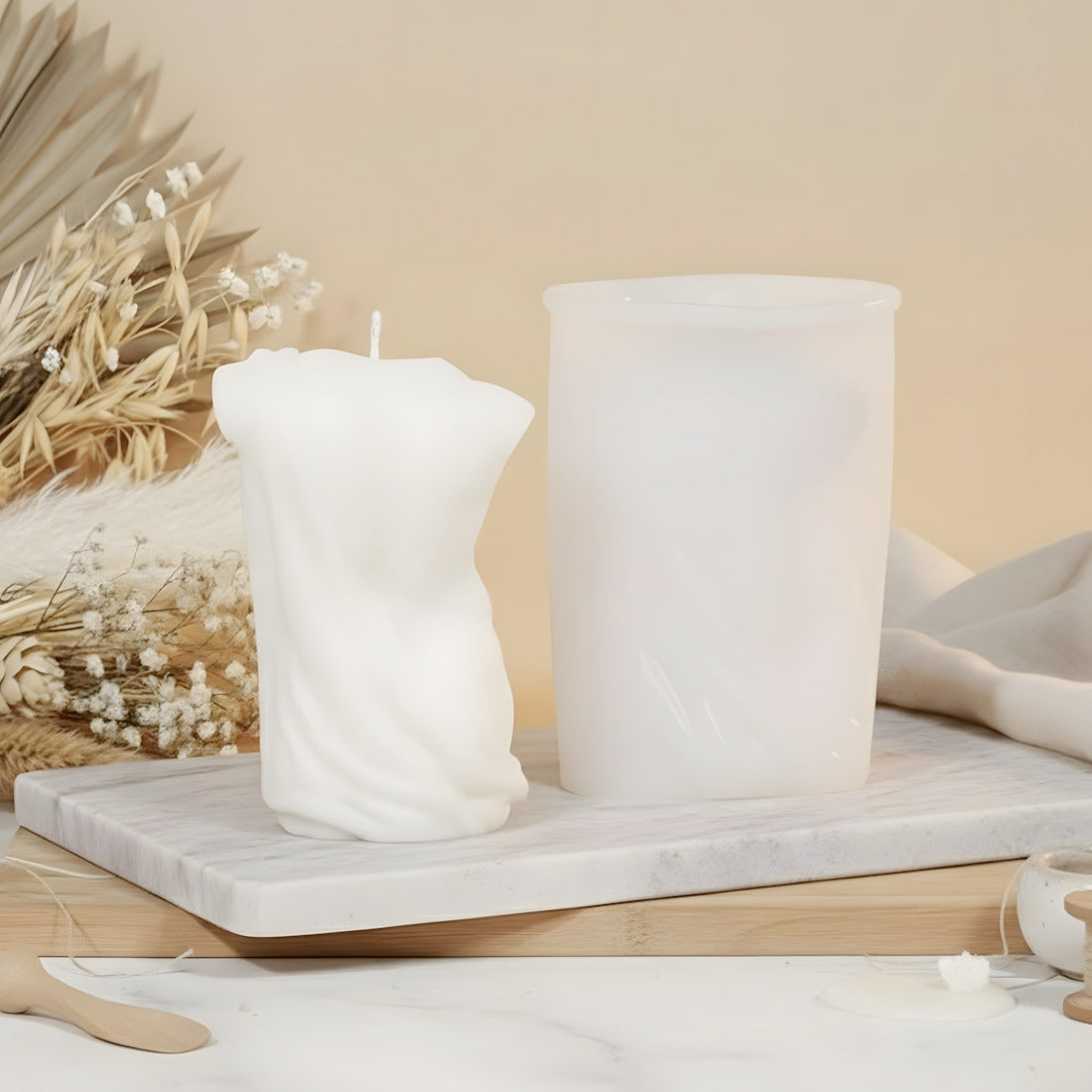 Moule bougie Apollon de dos