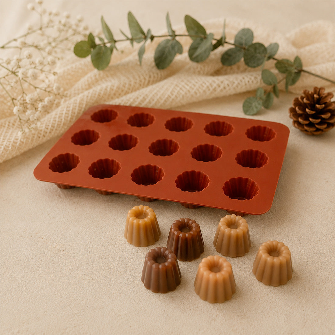 Stampo per fondente Cannelés - Silicone