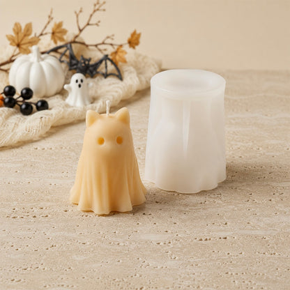 Ghost cat candle mould - Silicone