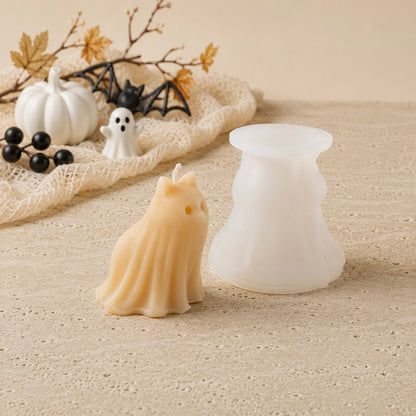 Ghost cat candle mould - Silicone