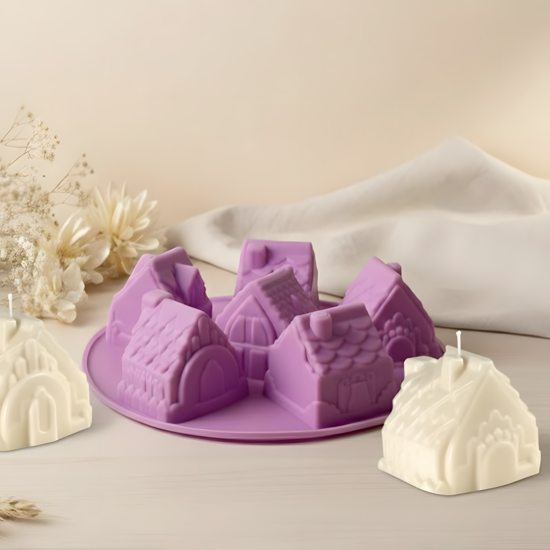 Moule bougie Chaumière