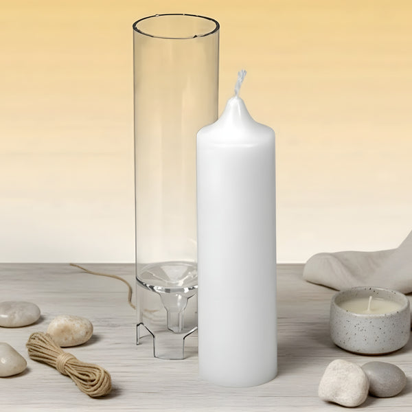 Bougie grand tube plat pointu