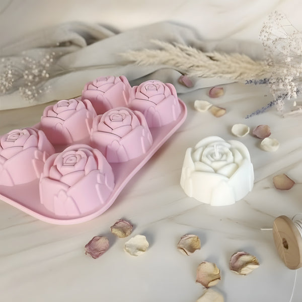 moule pour bougie en forme de fleur