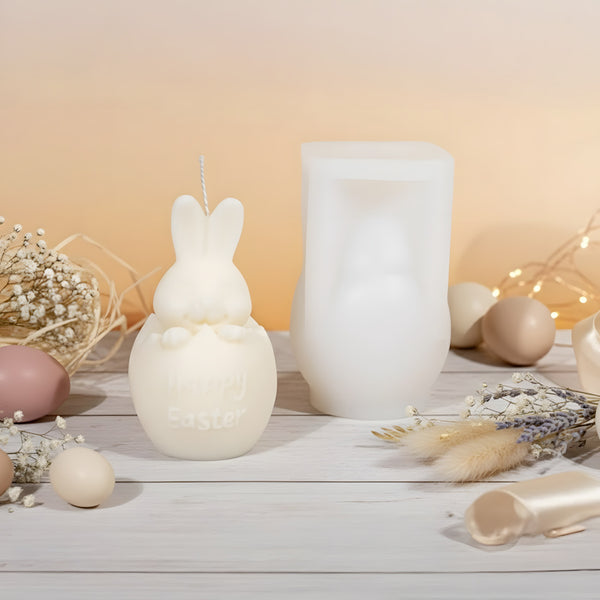 moule lapin de pâque de face