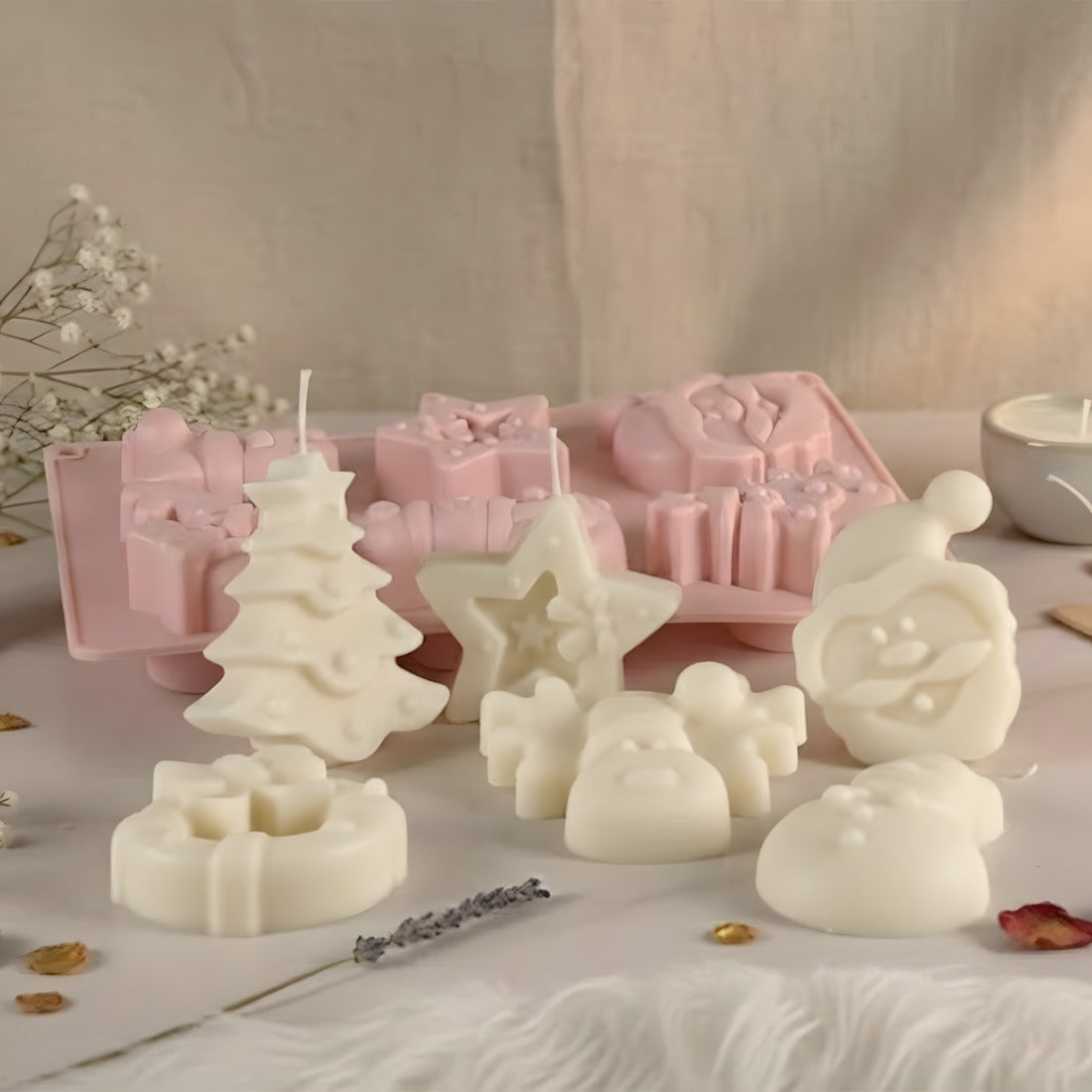 Moule bougie Ornements de Noël 