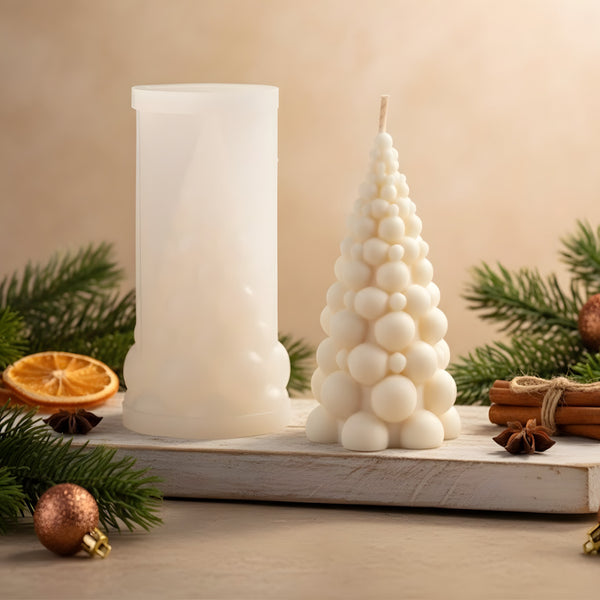Stampo in silicone per candela albero di natale Stampo in silicone per candela albero di natale