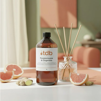 recharge pour diffuseur parfum pamplemousse gingembre