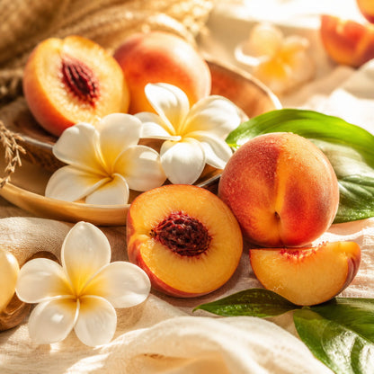 Monoï pêche parfum fleuri de Grasse pour bougies fondants et diffuseurs