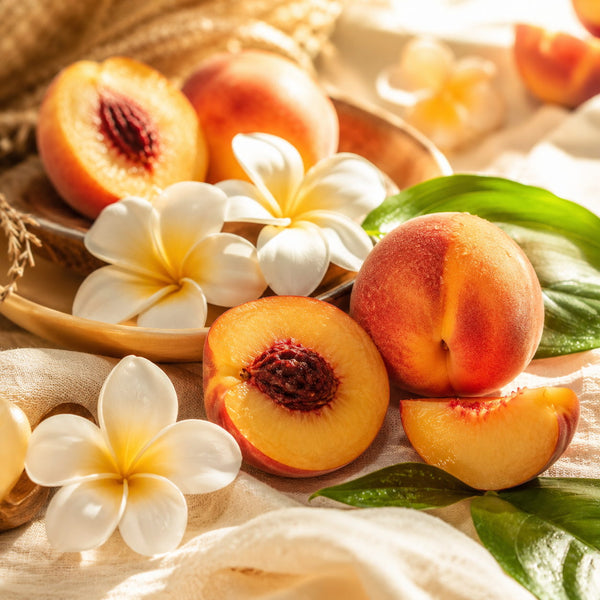 Monoï pêche parfum fleuri de Grasse pour bougies fondants et diffuseurs