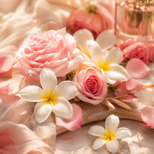 Monoï rosé parfum fleuri de Grasse pour bougies fondants et diffuseurs