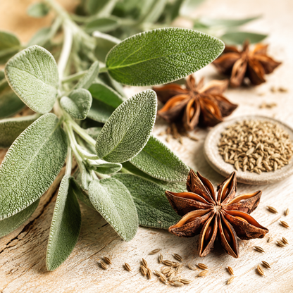 Sauge et anis parfum fleuri de Grasse pour bougies fondants et diffuseurs