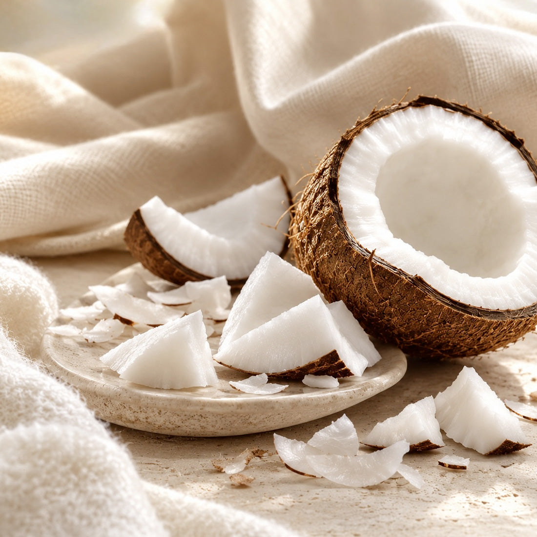 Muschio bianco e cocco - Fragranza per candele