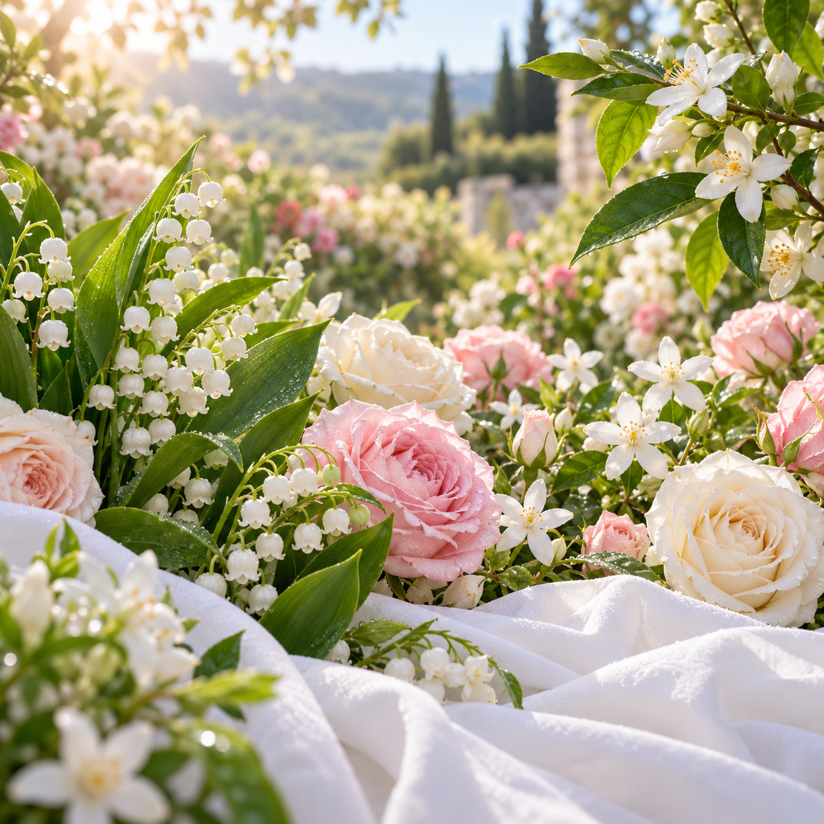 Éclat précieux parfum fleuri de Grasse pour bougies fondants et diffuseurs