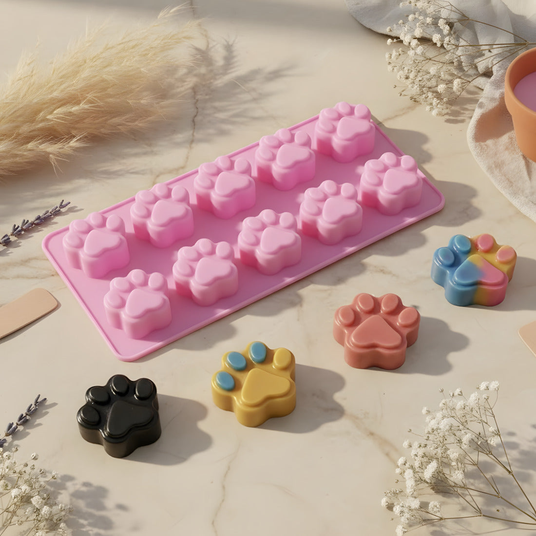 Moule fondant Patte de chat