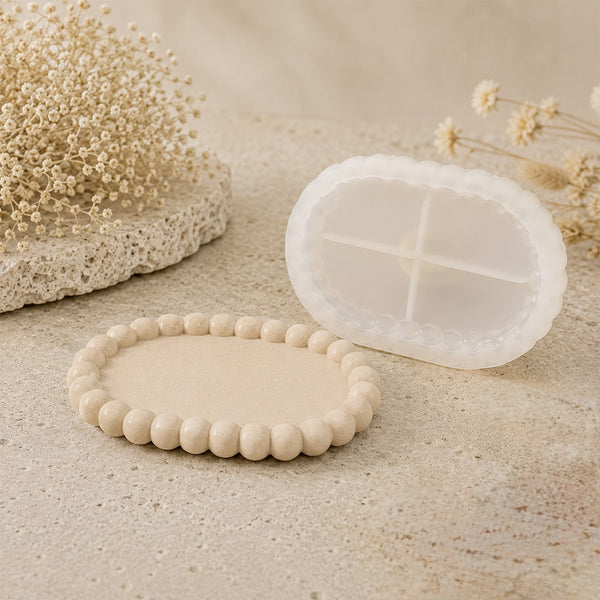 Moule Plateau bubble nuage pour créations Jesmonite - Silicone