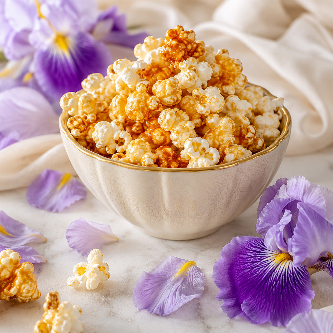 Parfum pour bougies - Pop corn et iris - Terre de Bougies