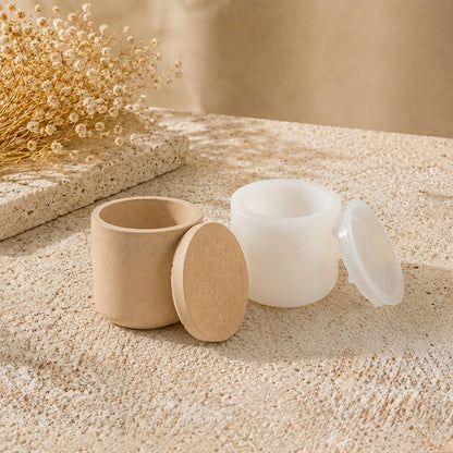 Stampo Barattolo liscio S per creazioni in Jesmonite - Silicone